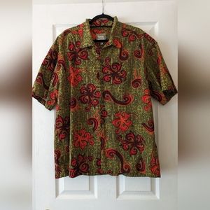 Vintage Toes On The Nose Aloha Hawaiian Shirt Size Large